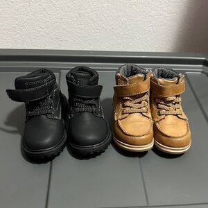 Kids Black and Tan Boots